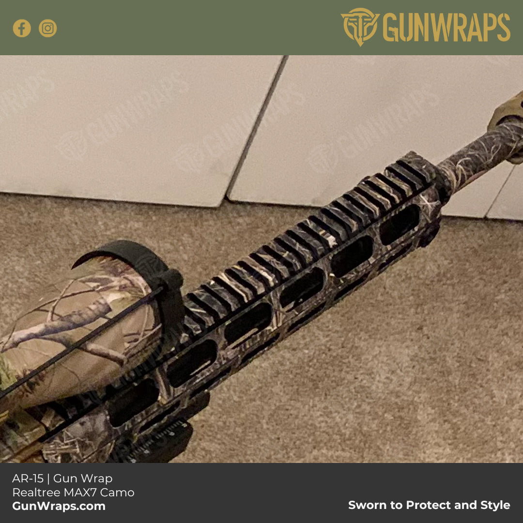 realtree MAX7 AR-15 vinyl wrap