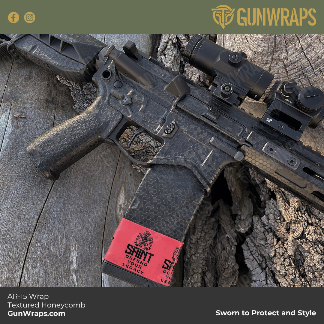 textured honeycomb ar15 wrap