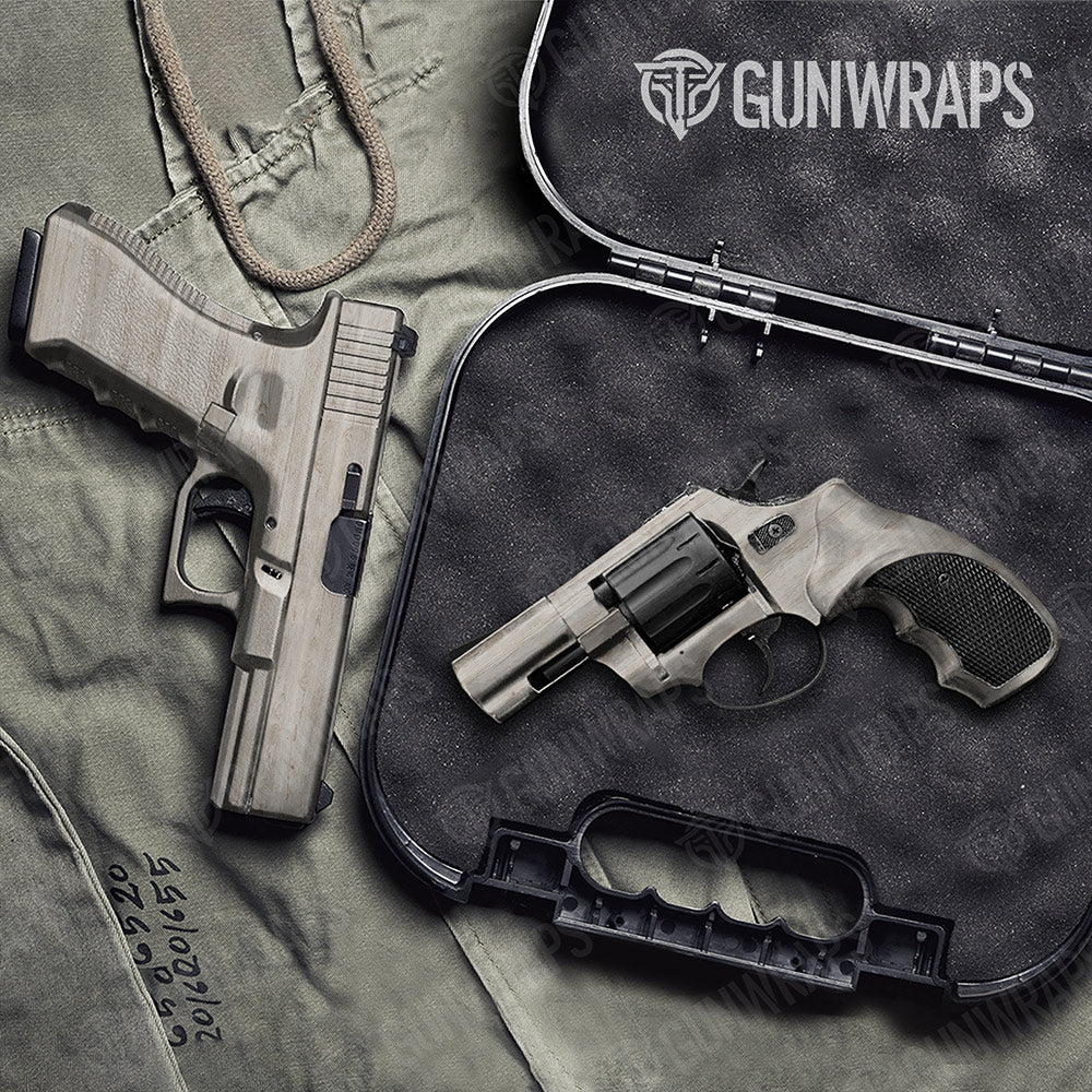 Woodgrain Megeve Gun Skin Vinyl Wrap