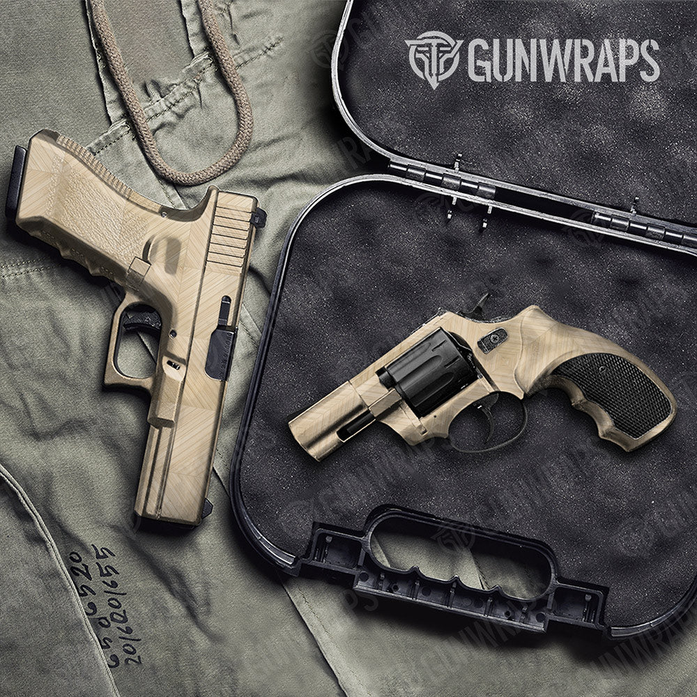 Woodgrain Montmartre Gun Skin Vinyl Wrap