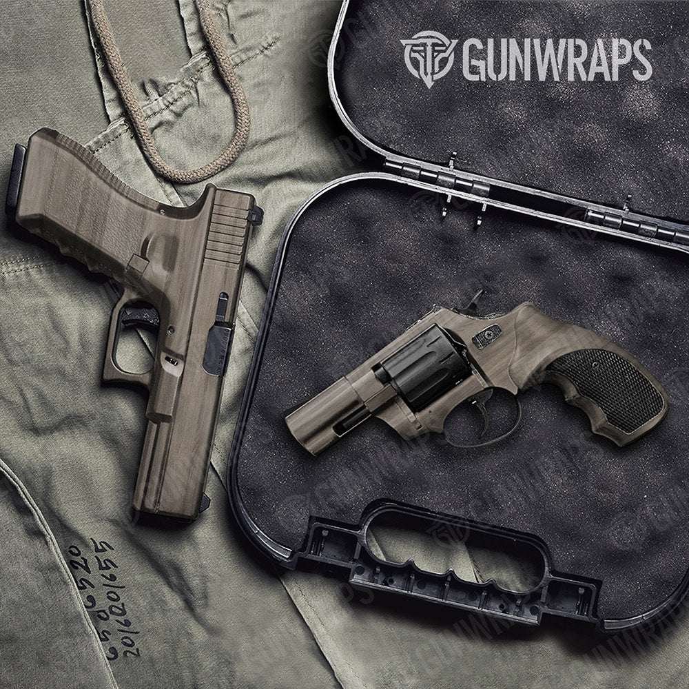 Woodgrain Washington Gun Skin Vinyl Wrap