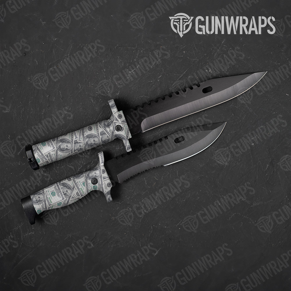 Money 100 Dollar Bills Gun Skin Vinyl Wrap