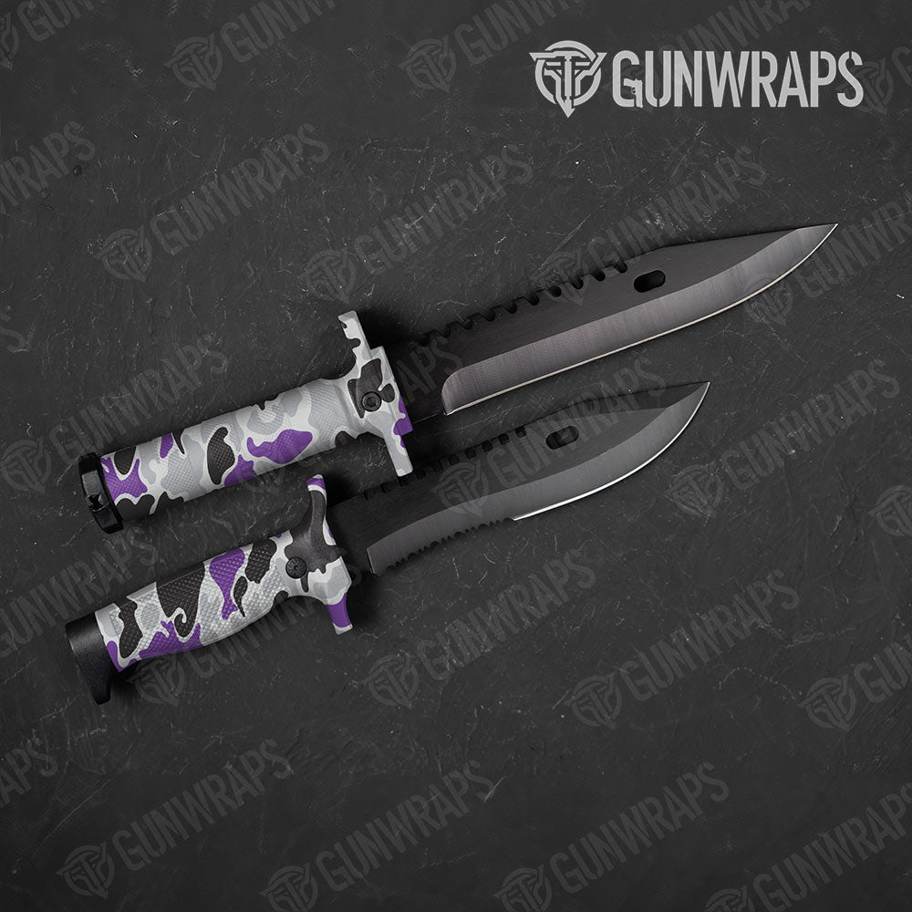 Old School Duck Purple Tiger Gun Skin Vinyl Wrap