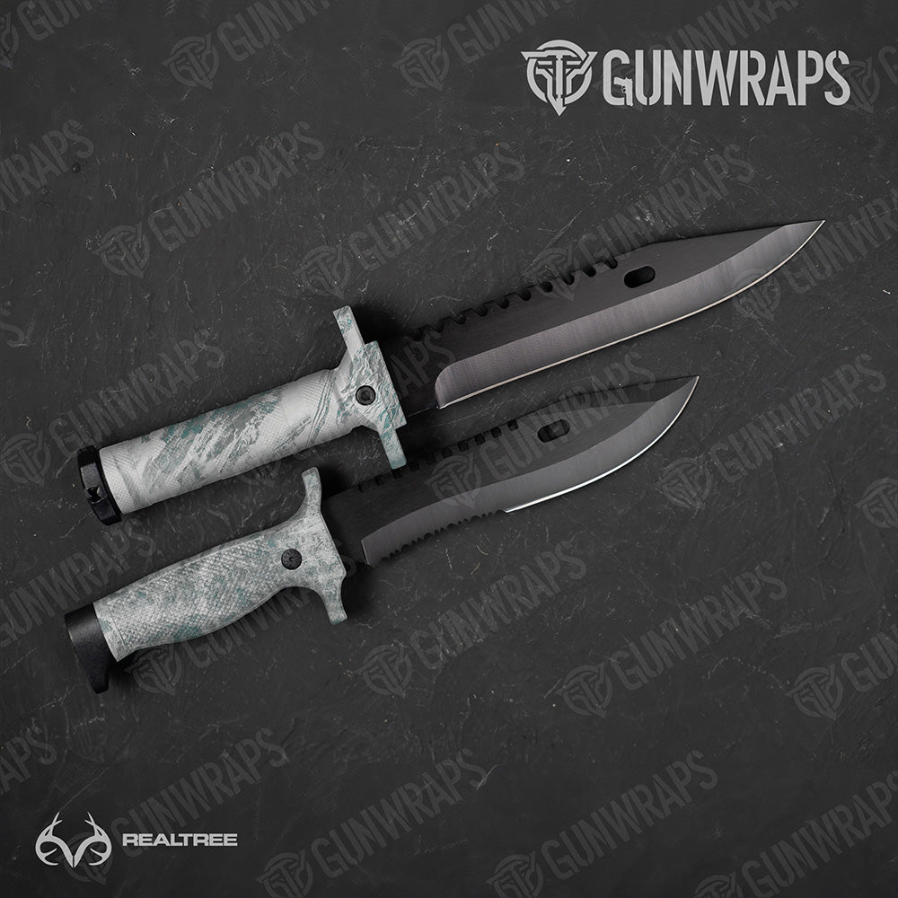 Knife Realtree Aspect Arctic Camo Gear Skin Vinyl Wrap
