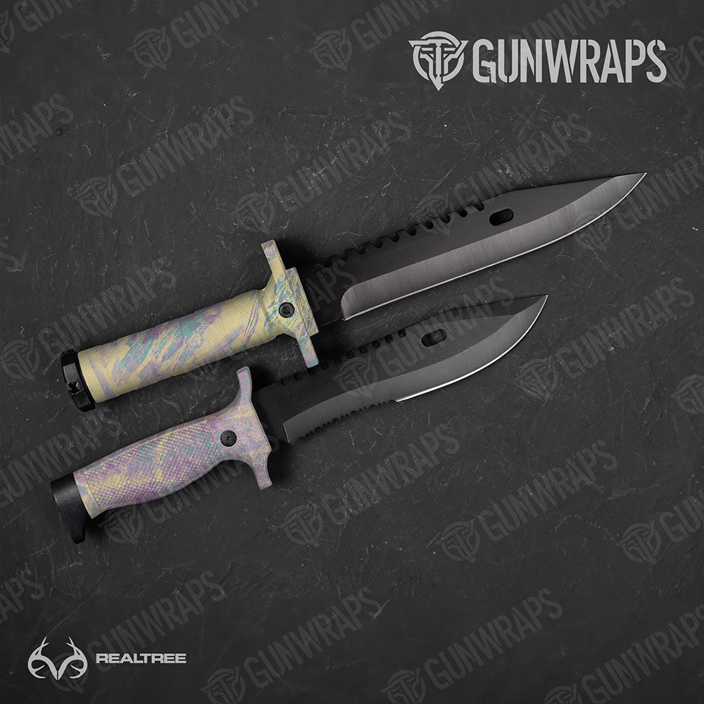 Knife Realtree Aspect Easter Camo Gear Skin Vinyl Wrap