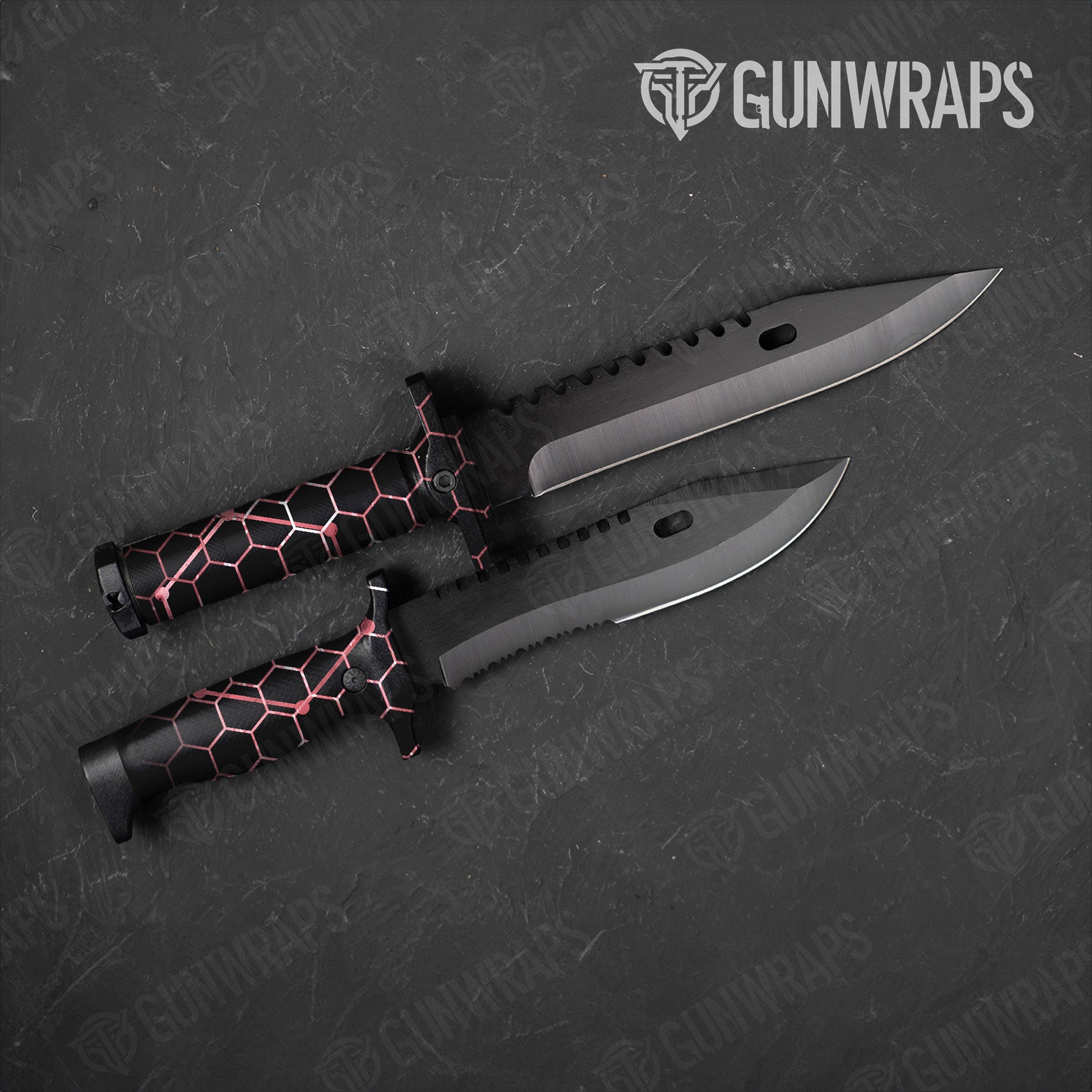 Vivid Hex Pink Gun Skin Vinyl Wrap