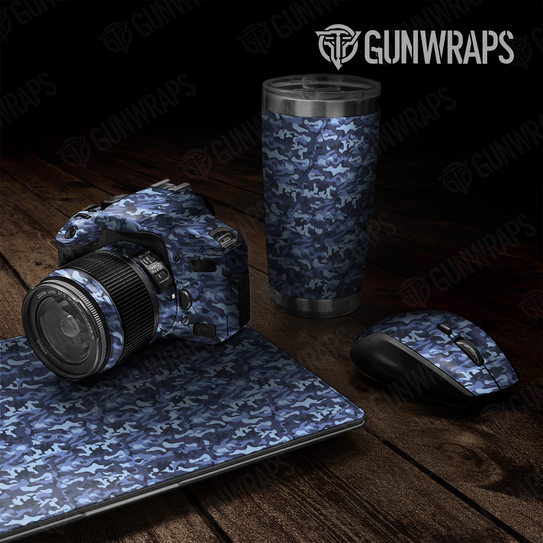 Classic Blue Urban Night Camo Universal Sheet