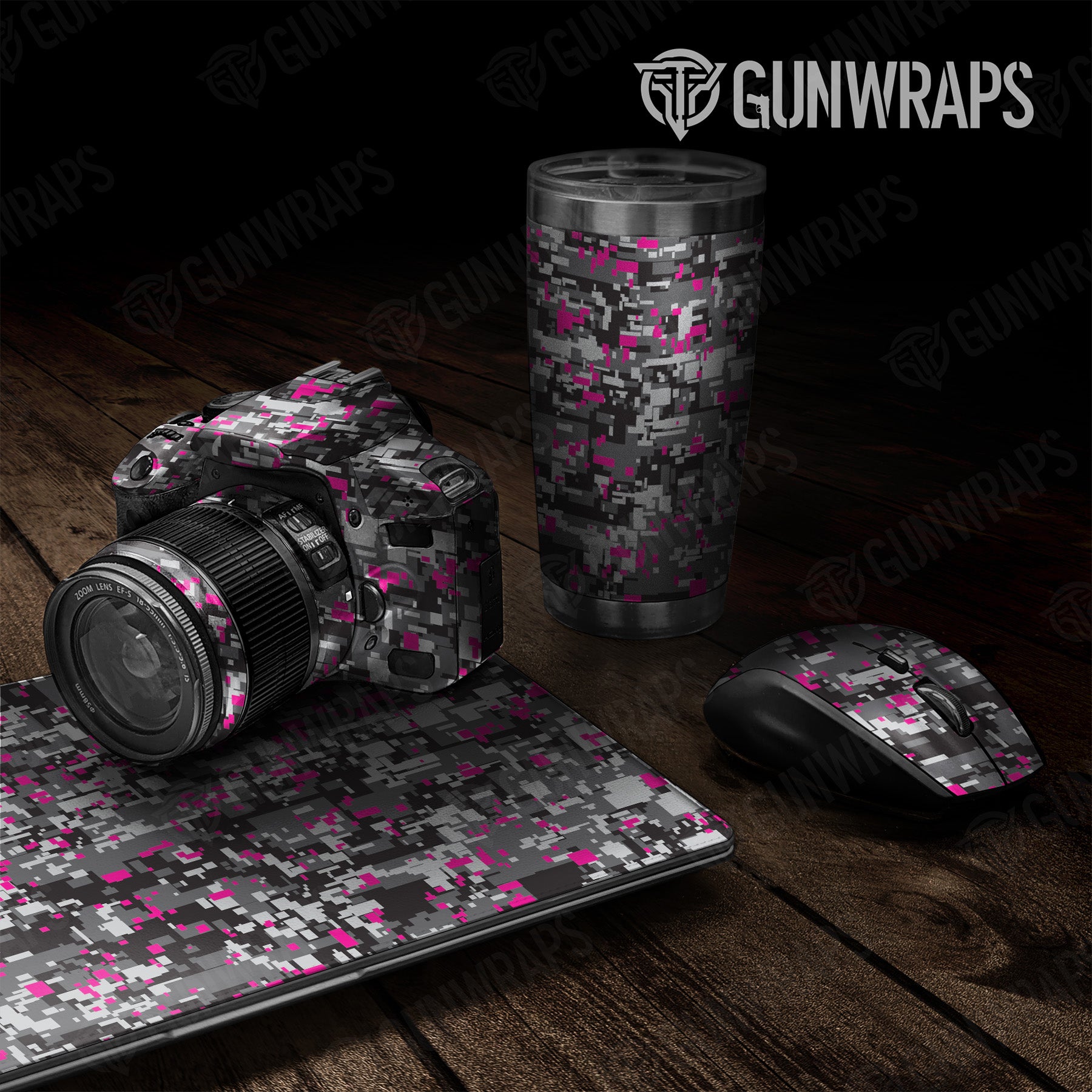 Digital Urban Magenta Camo Universal Sheet