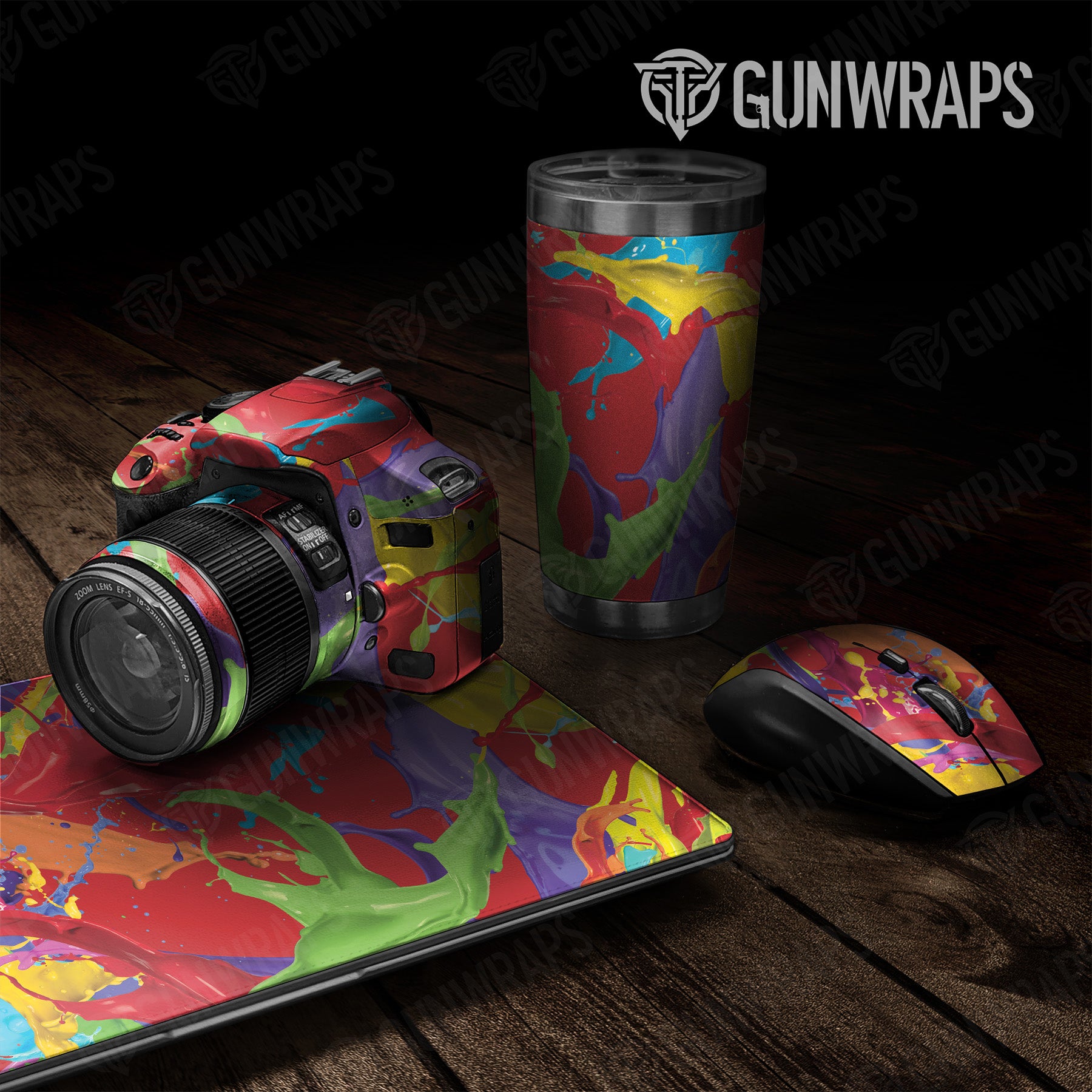 Paint Splatter Red Universal Sheet