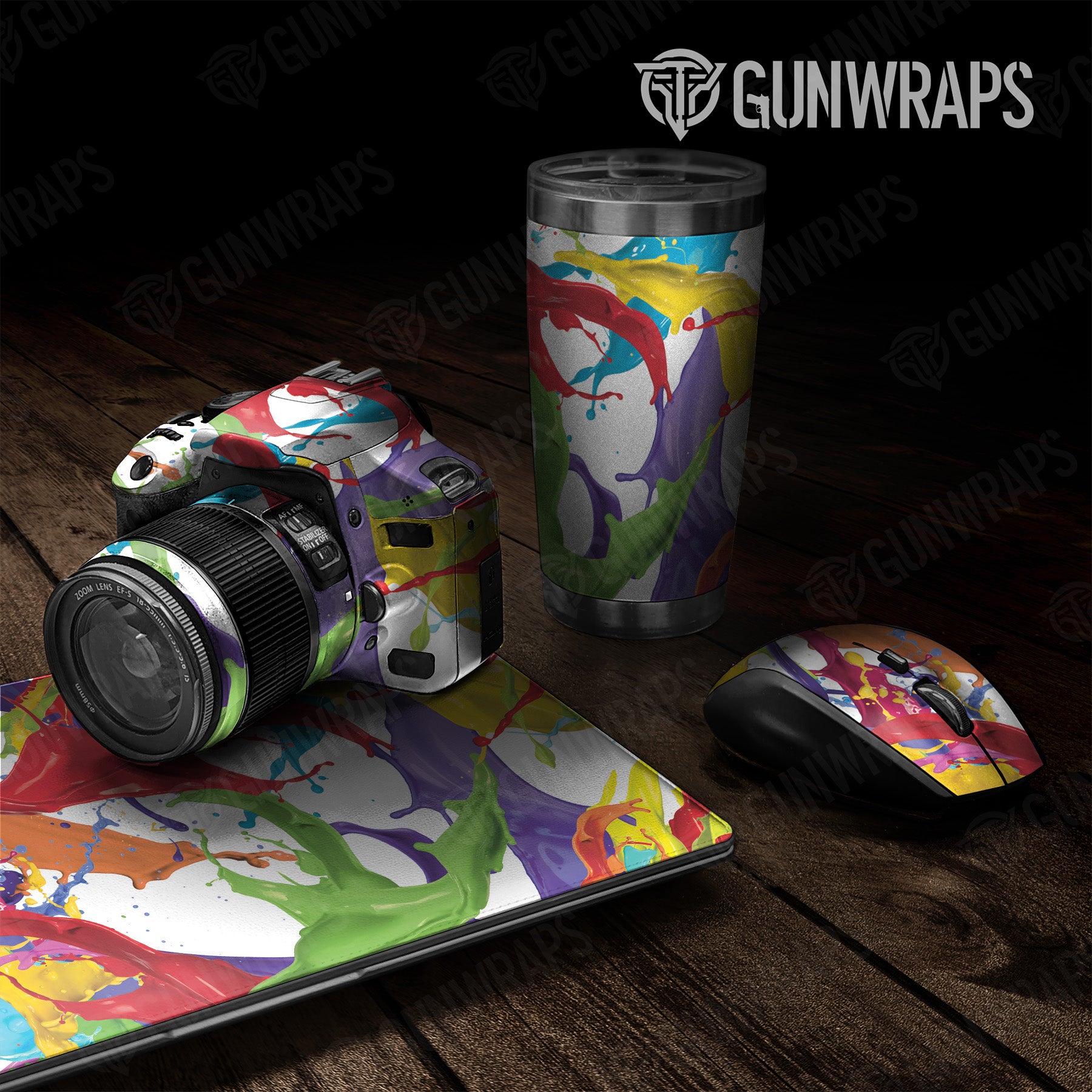 Paint Splatter White Universal Sheet