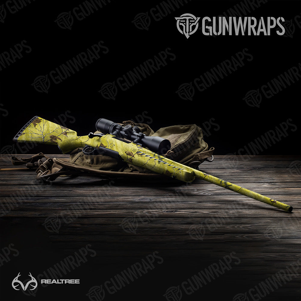 Rifle Realtree XTRA Colors Yellow Camo Gun Skin Vinyl Wrap
