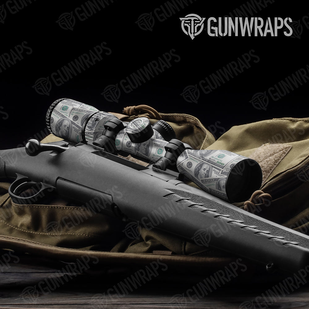 Money 100 Dollar Bills Gun Skin Vinyl Wrap