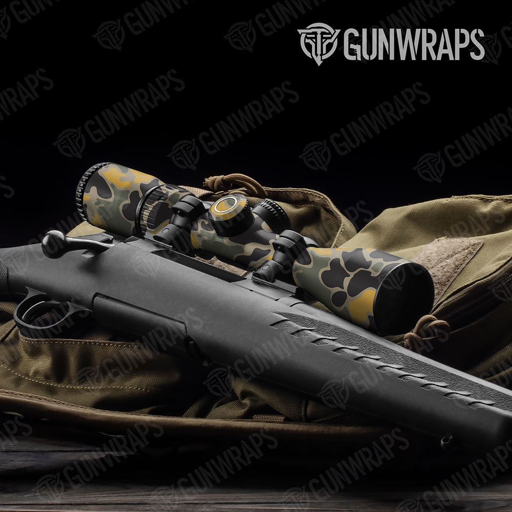 Old School Duck Militant Yellow Gun Skin Vinyl Wrap