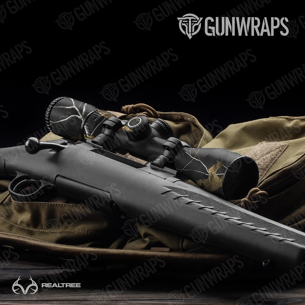 Scope Realtree XTRA Colors Black Camo Gear Skin Vinyl Wrap