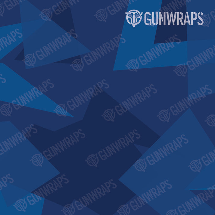 AR 15 Mag & Mag Well Shattered Elite Blue Camo Gun Skin Pattern