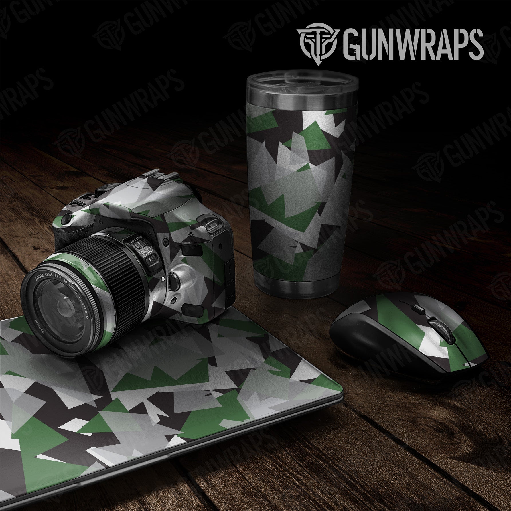 Shattered Green Tiger Camo Universal Sheet