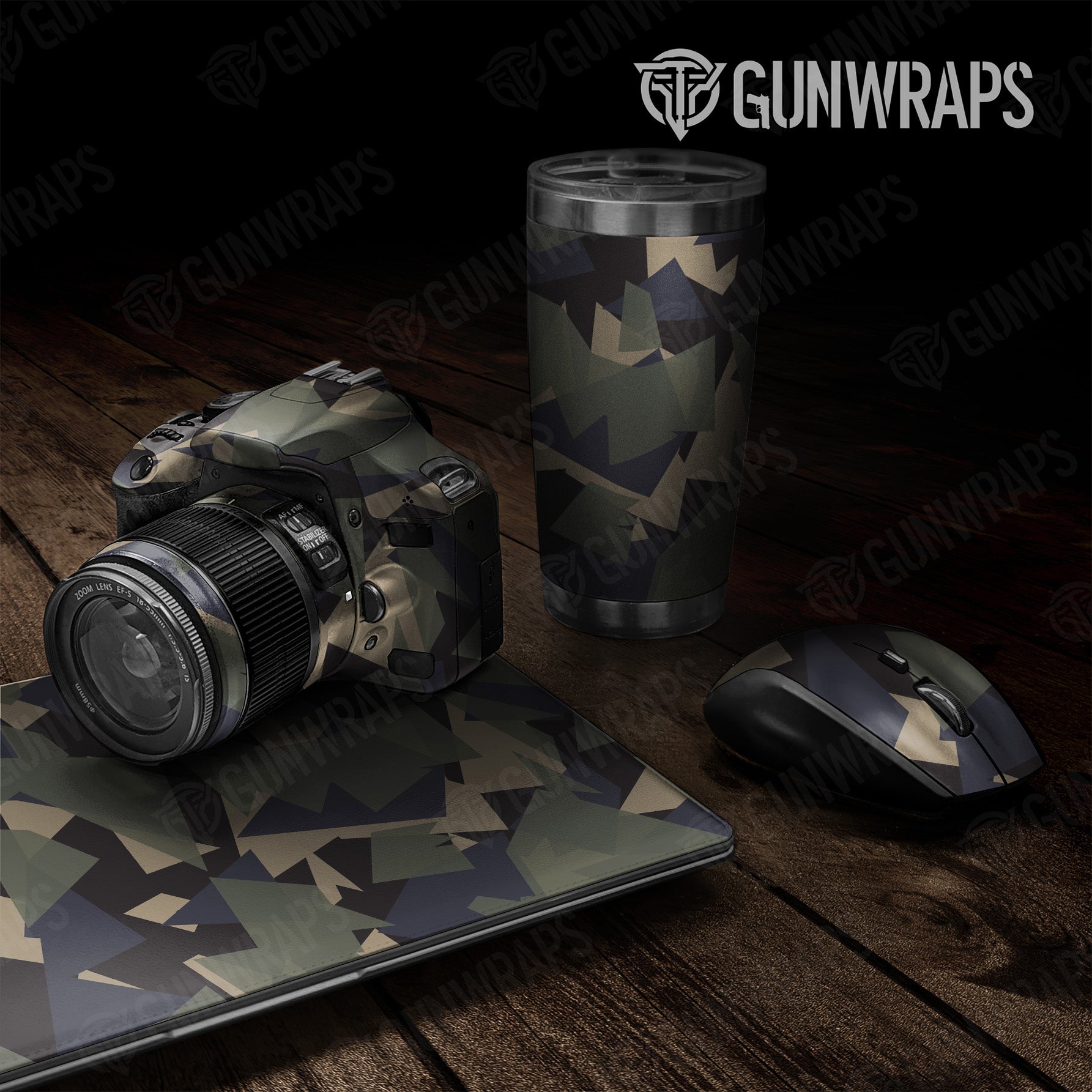 Shattered Militant Blue Camo Universal Sheet