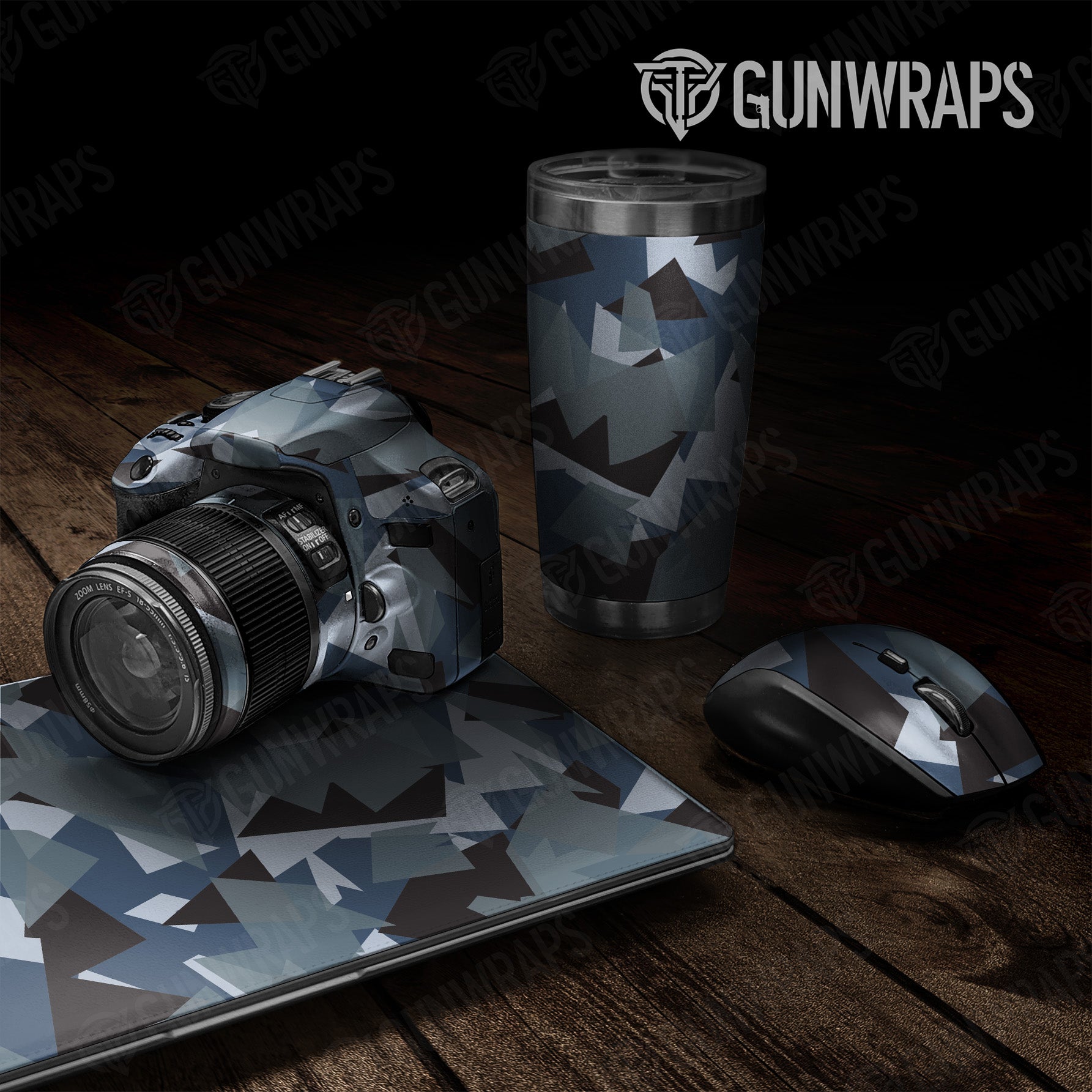 Shattered Navy Camo Universal Sheet
