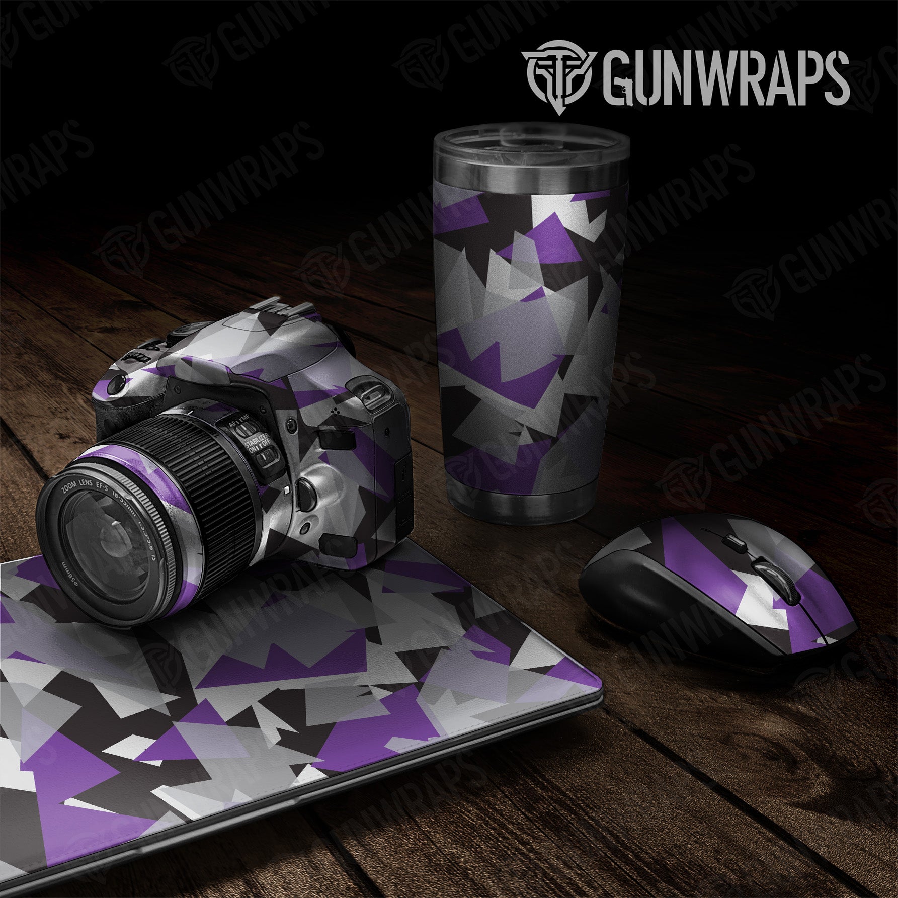 Shattered Purple Tiger Camo Universal Sheet