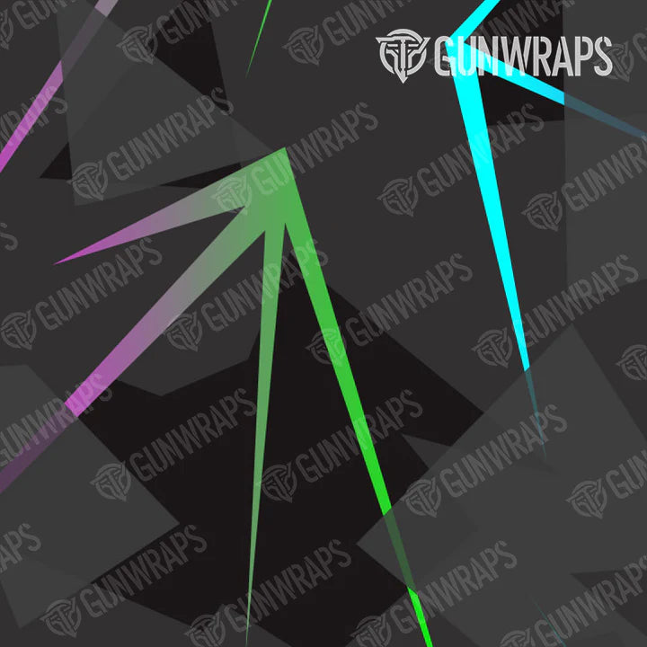 Knife Shattered Laser Elite Black Retro Gun Skin Pattern