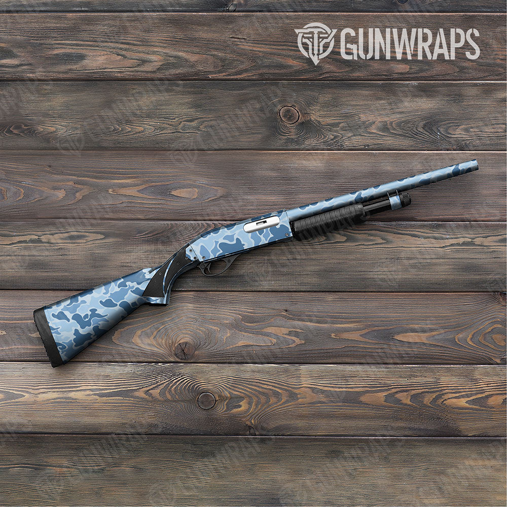 Old School Duck Cool Blue Gun Skin Vinyl Wrap