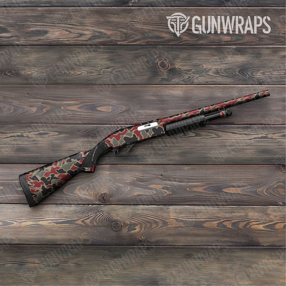 Old School Duck Militant Red Gun Skin Vinyl Wrap
