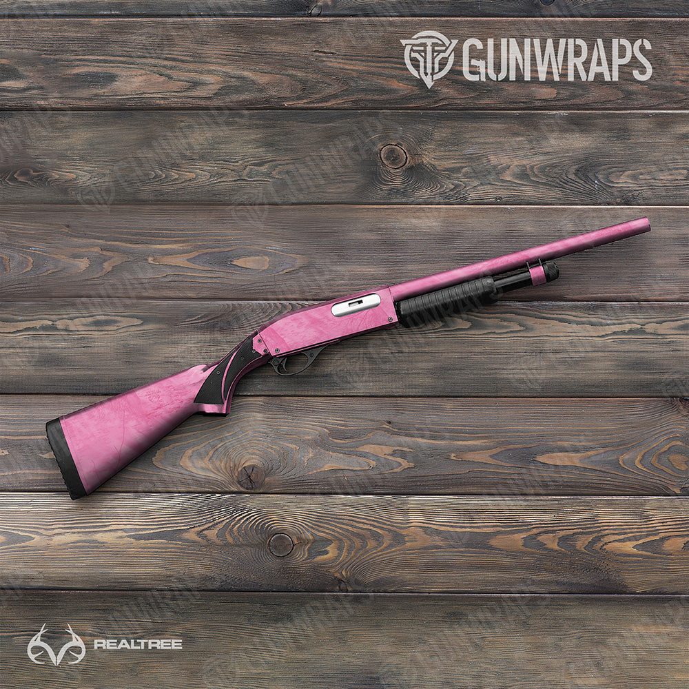 Shotgun Realtree Fishing Pink Camo Gun Skin Vinyl Wrap