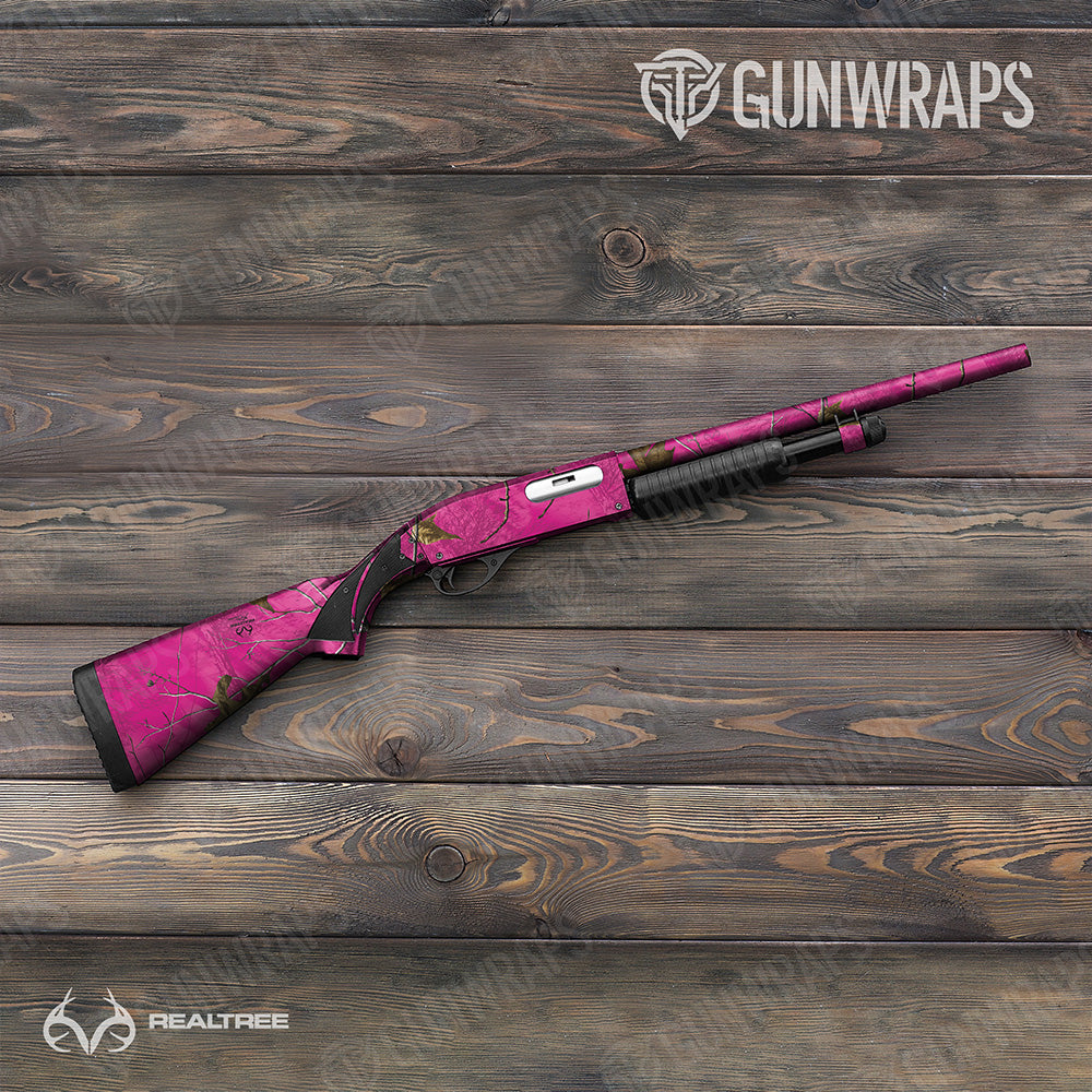 Shotgun Realtree XTRA Colors Magenta Camo Gun Skin Vinyl Wrap