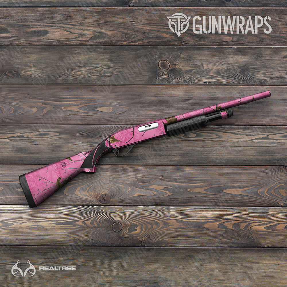 Shotgun Realtree XTRA Colors Pink Camo Gun Skin Vinyl Wrap