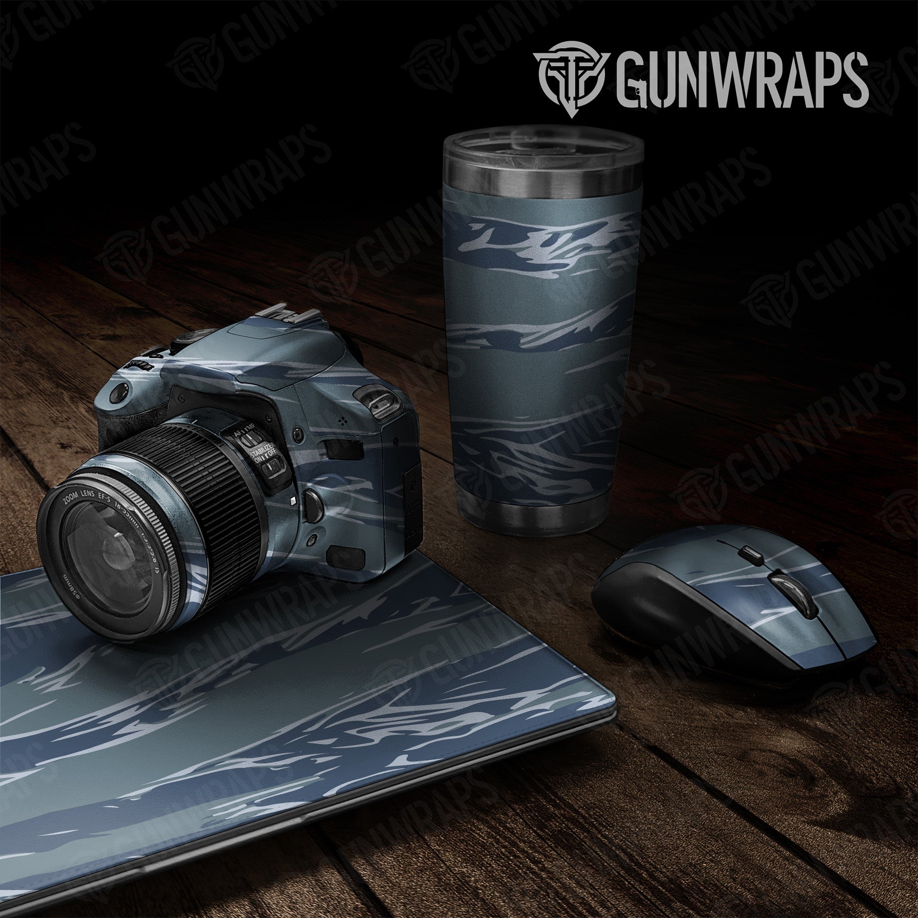 Shredded Navy Camo Universal Sheet