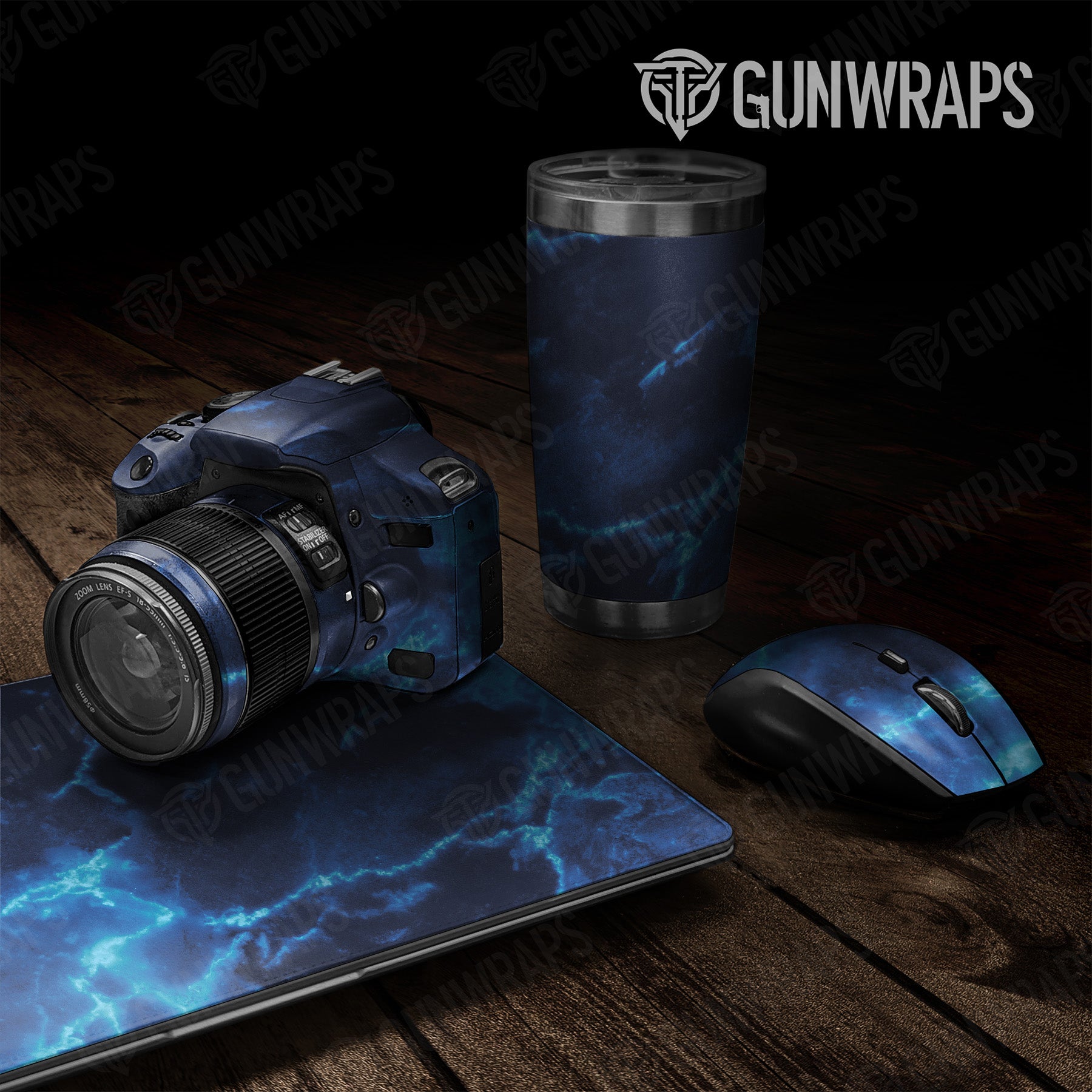 Stone Blue Ice Marble Universal Sheet