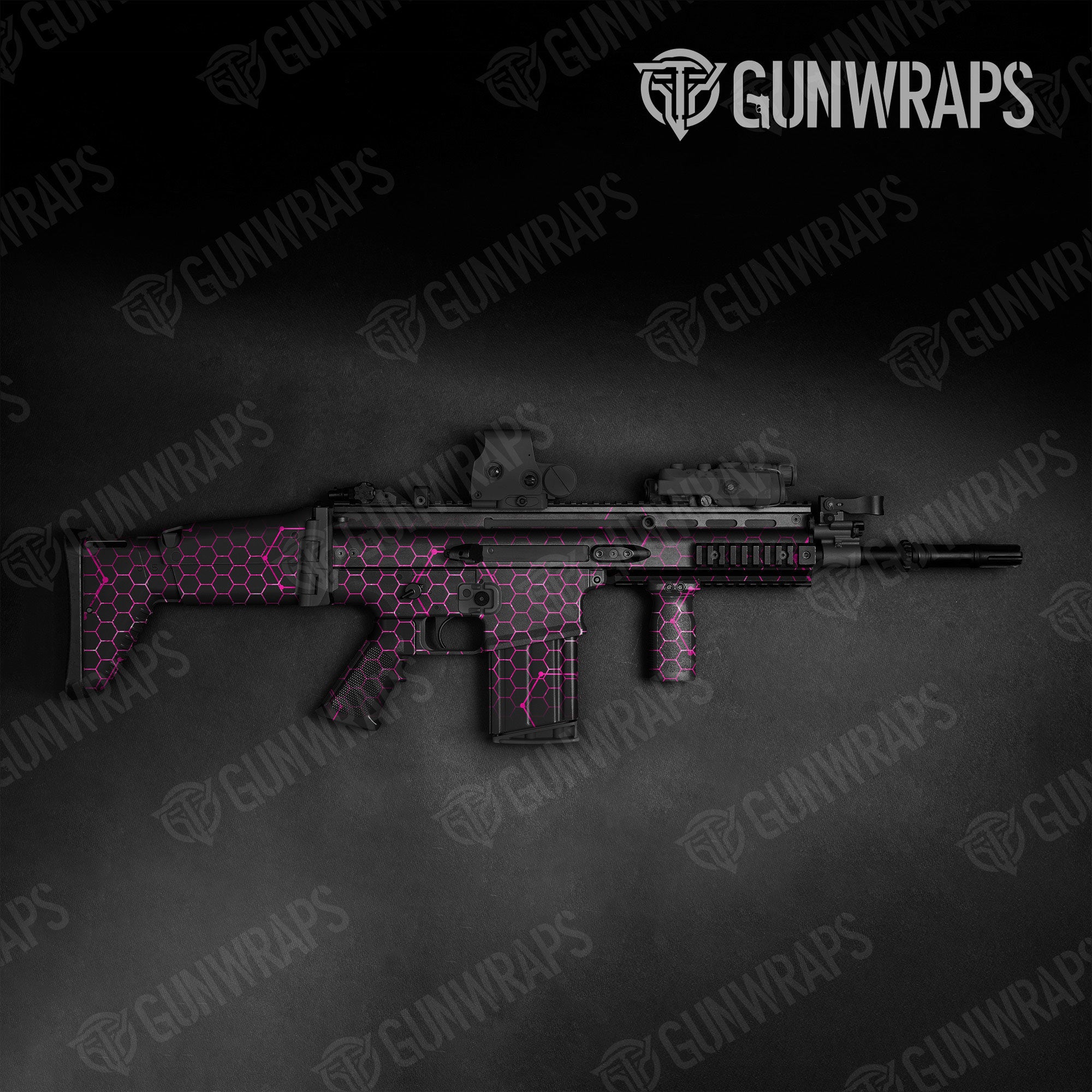 Vivid Hex Magenta Gun Skin Vinyl Wrap
