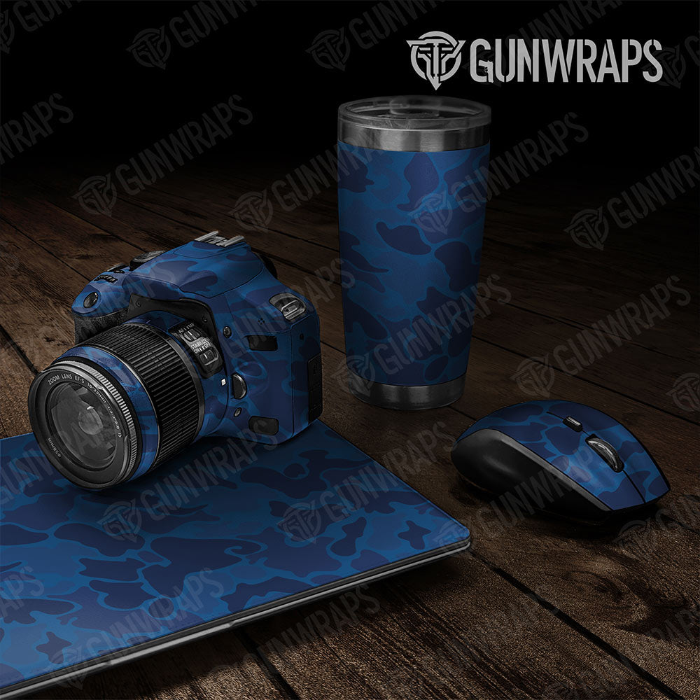 Old School Duck Elite Blue Gun Skin Vinyl Wrap