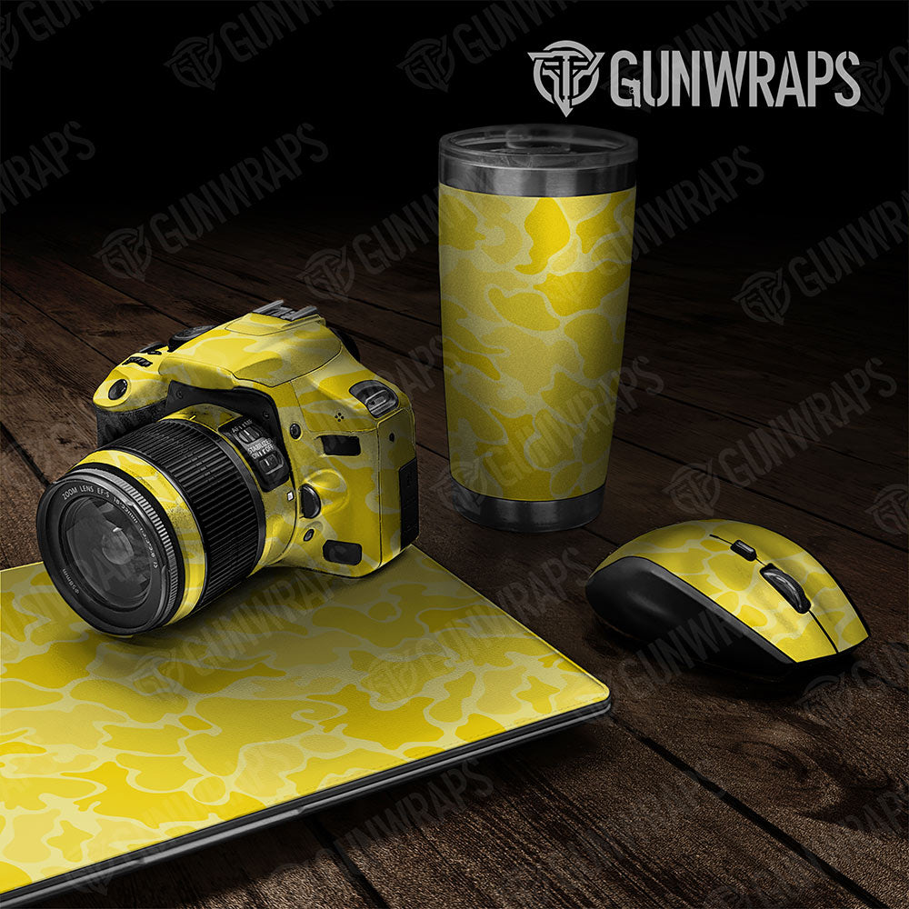 Old School Duck Elite Yellow Gun Skin Vinyl Wrap