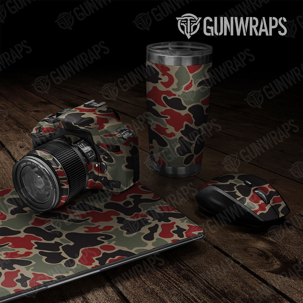 Old School Duck Militant Red Gun Skin Vinyl Wrap