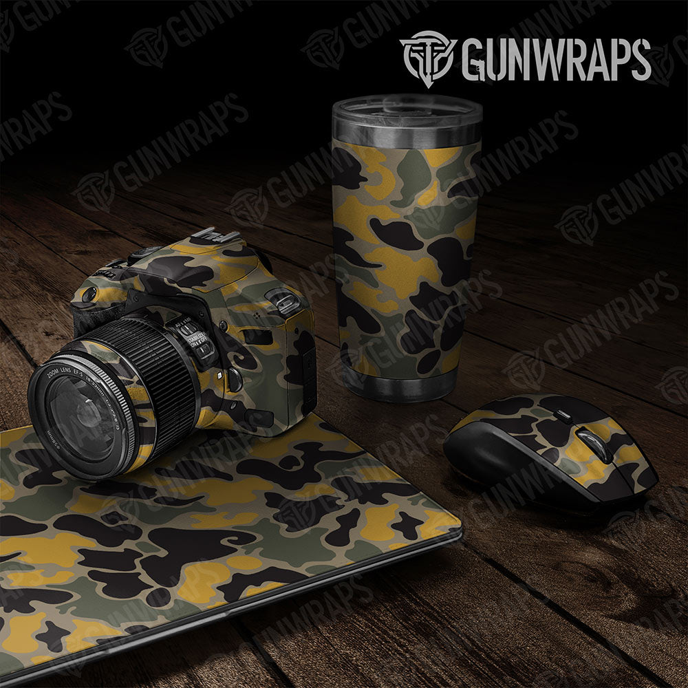 Old School Duck Militant Yellow Gun Skin Vinyl Wrap