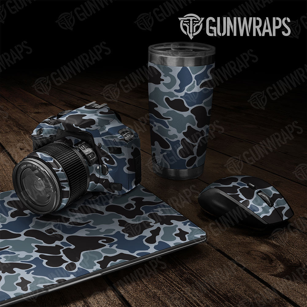 Old School Duck Navy Gun Skin Vinyl Wrap
