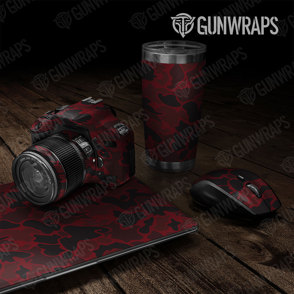Old School Duck Vampire Red Gun Skin Vinyl Wrap
