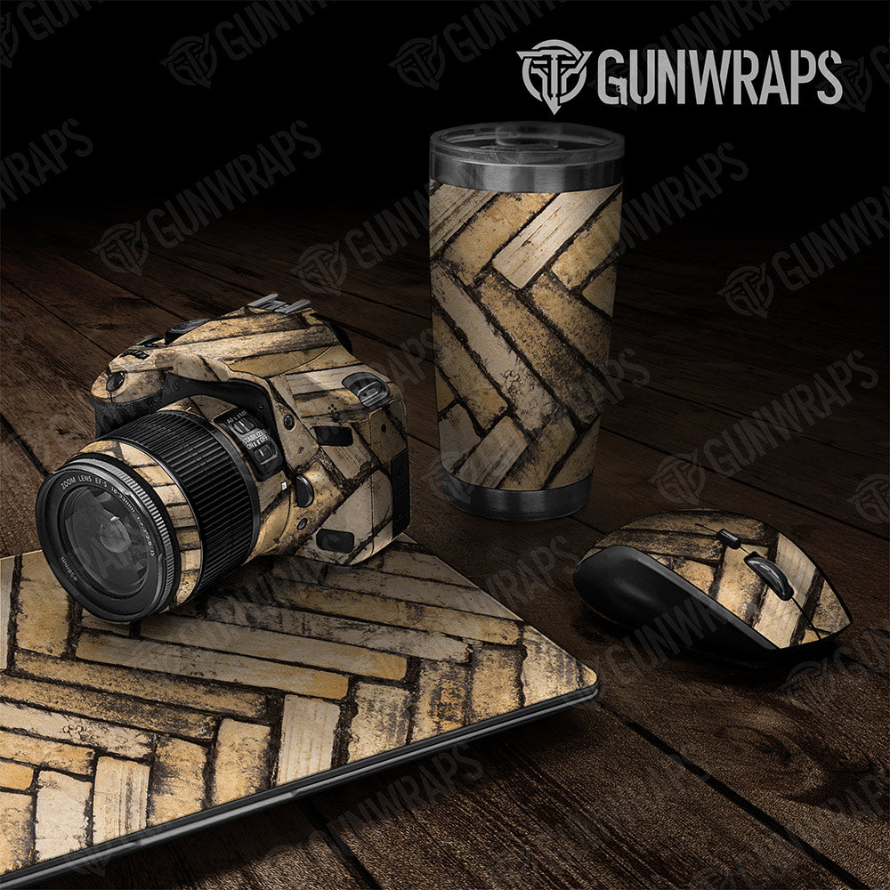 Woodgrain Amsterdam Gun Skin Vinyl Wrap