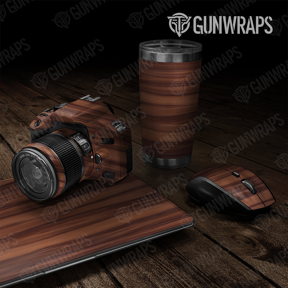 Woodgrain Berlin Gun Skin Vinyl Wrap