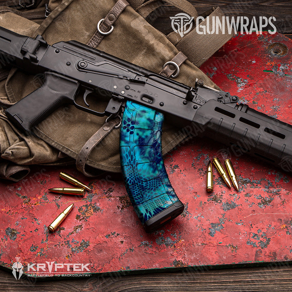 Kryptek Pontus Camo AK 47 Mag Gun Skin Vinyl Wrap