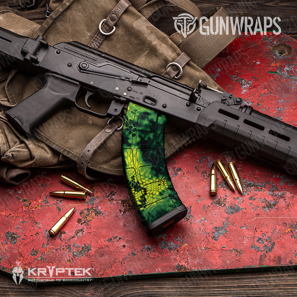 Kryptek Toxic Waste Camo AK 47 Mag Gun Skin Vinyl Wrap