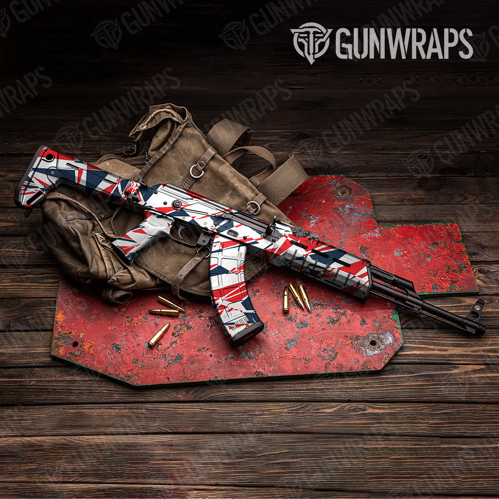Sharp America Camo AK 47 Gun Skin Vinyl Wrap
