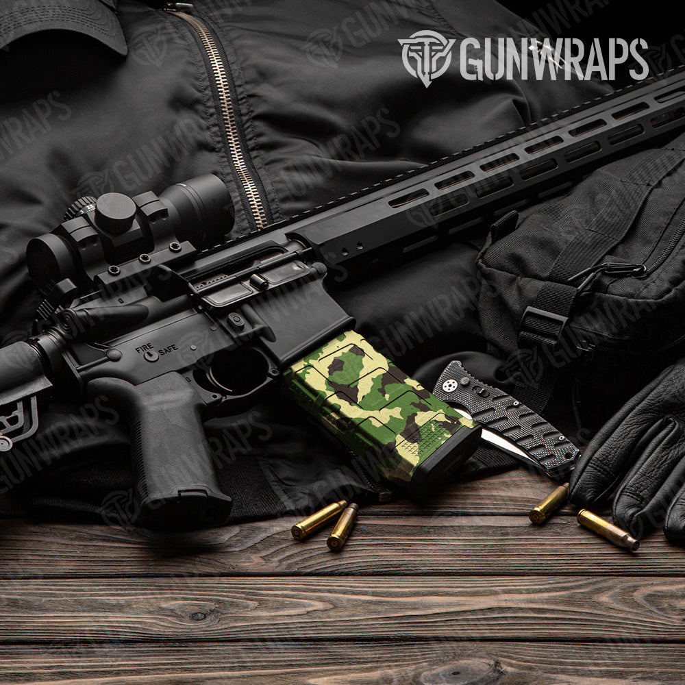 Cumulus Jungle Camo AR 15 Mag Gun Skin Vinyl Wrap