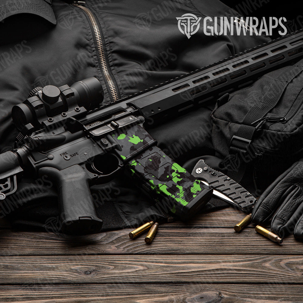 Cumulus Metro Green Camo AR 15 Mag & Mag Well Gun Skin Vinyl Wrap