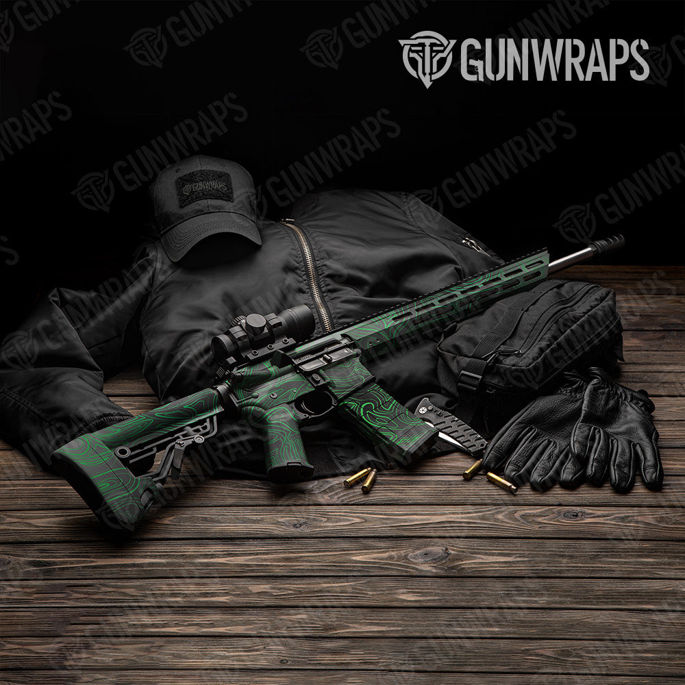 Damascus Green AR 15 Gun Skin Vinyl Wrap