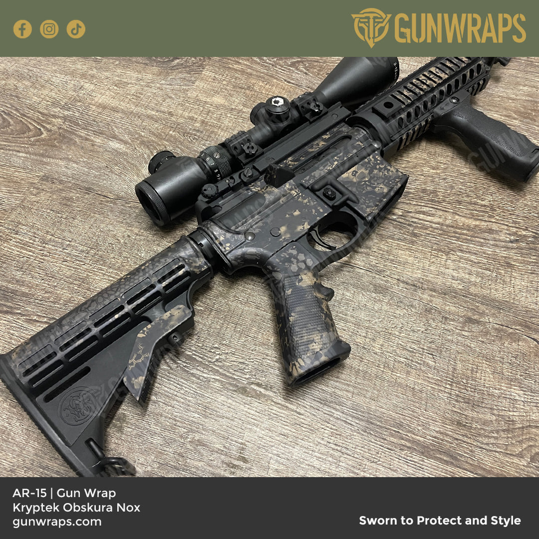 AR 15 Kryptek Obskura Nox Camo Gun Skin Vinyl Wrap