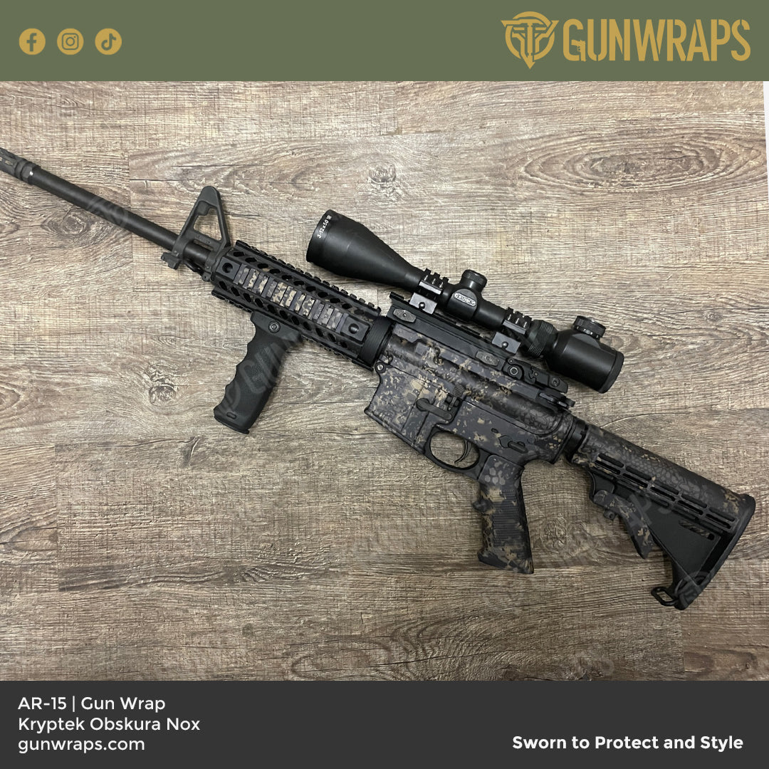 AR 15 Kryptek Obskura Nox Camo Gun Skin Vinyl Wrap