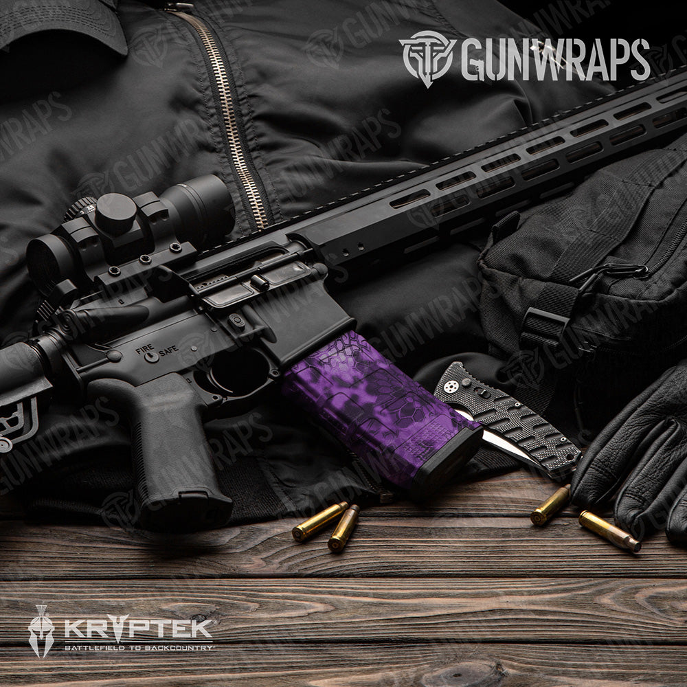 Kryptek Amethyst Camo AR 15 Mag Gun Skin Vinyl Wrap
