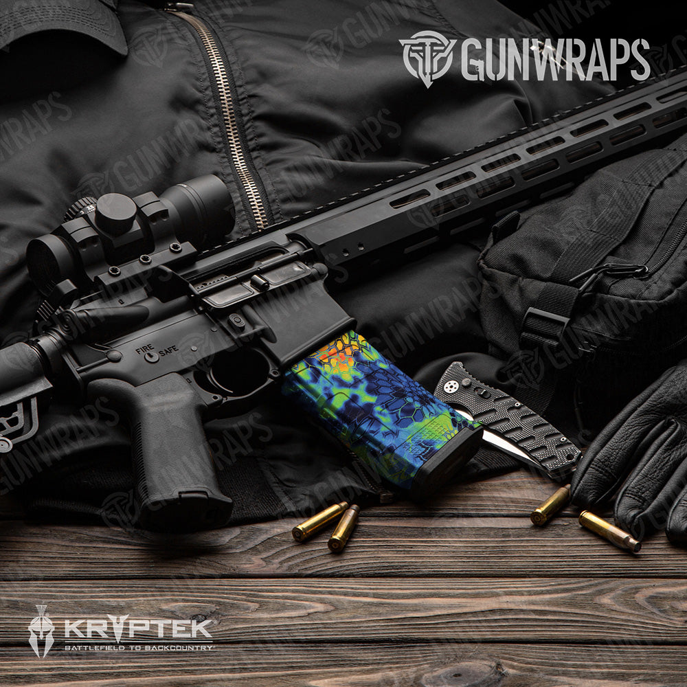 Kryptek Thermal Camo AR 15 Mag Gun Skin Vinyl Wrap